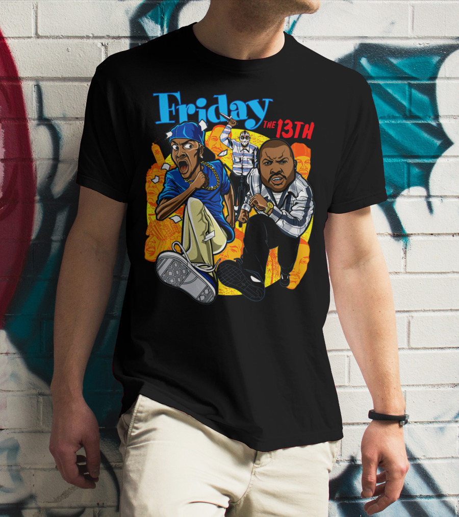 Friday The 13th Crossover With Ice Cube And Chris Tucker Characters T-Shirt