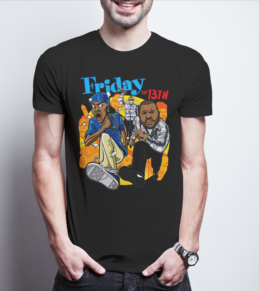 Friday The 13th Crossover With Ice Cube And Chris Tucker Characters T-Shirt