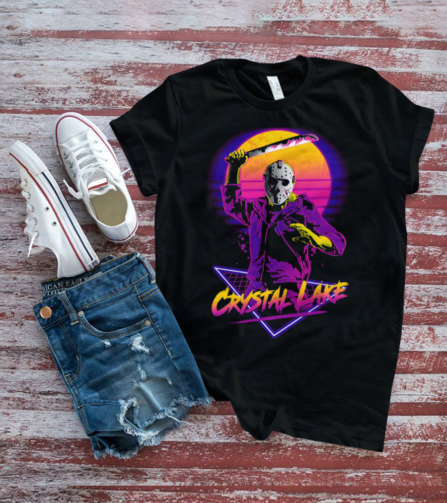 Jason Voorhees Neon Crystal Lake T-Shirt