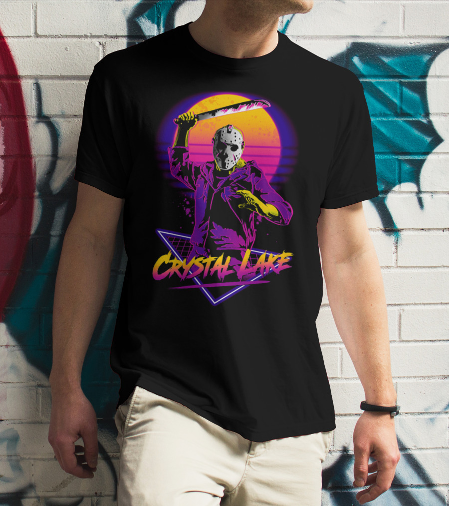 Jason Voorhees Neon Crystal Lake T-Shirt