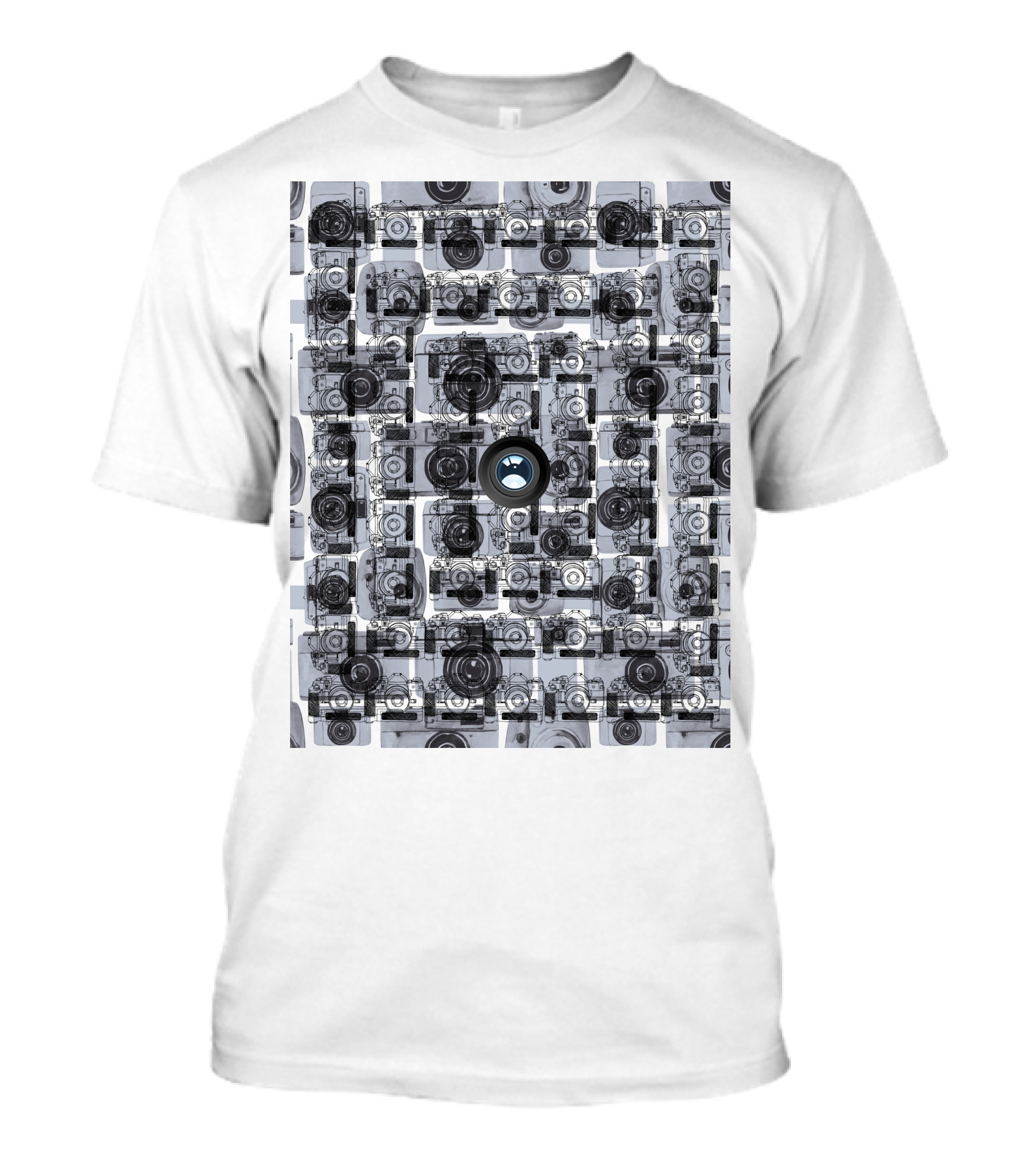 Camera Capture Memory Retro Collage T-Shirt