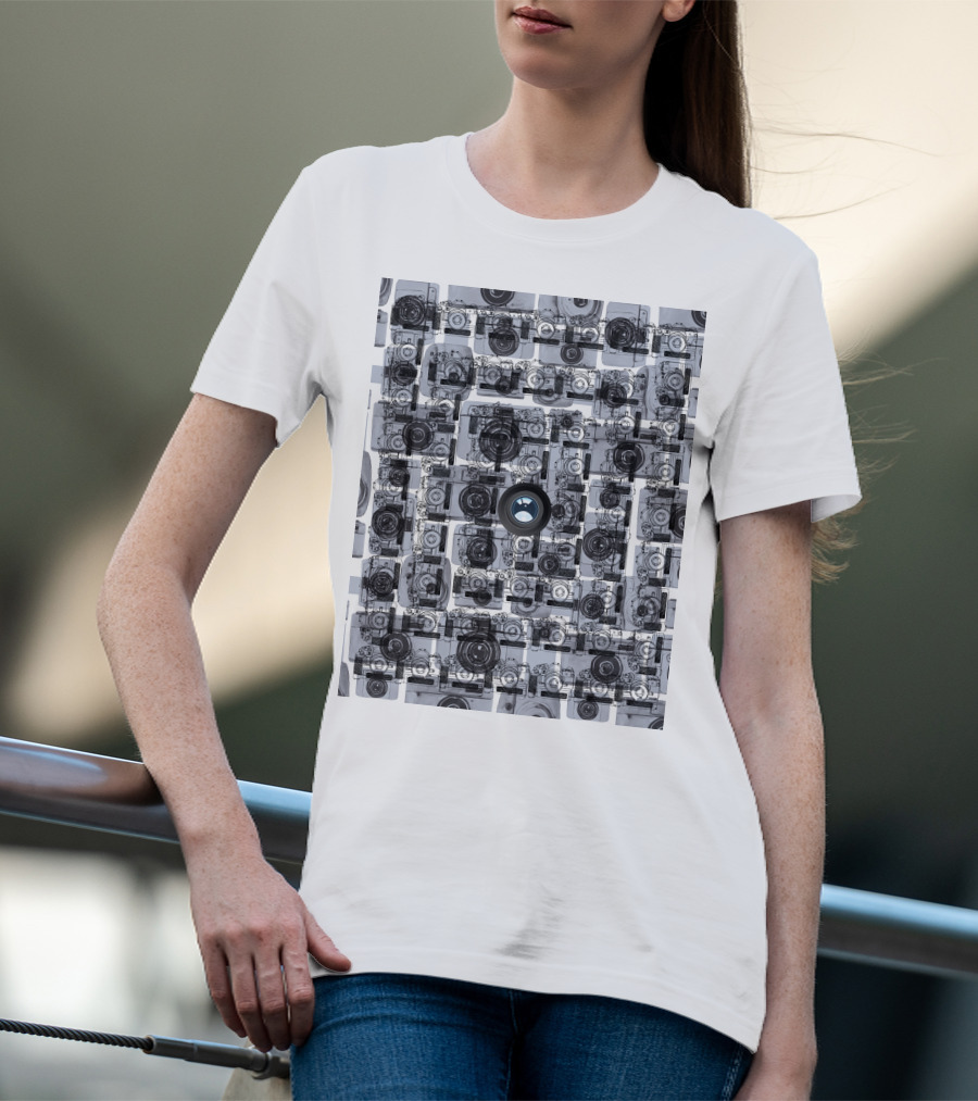 Camera Capture Memory Retro Collage T-Shirt