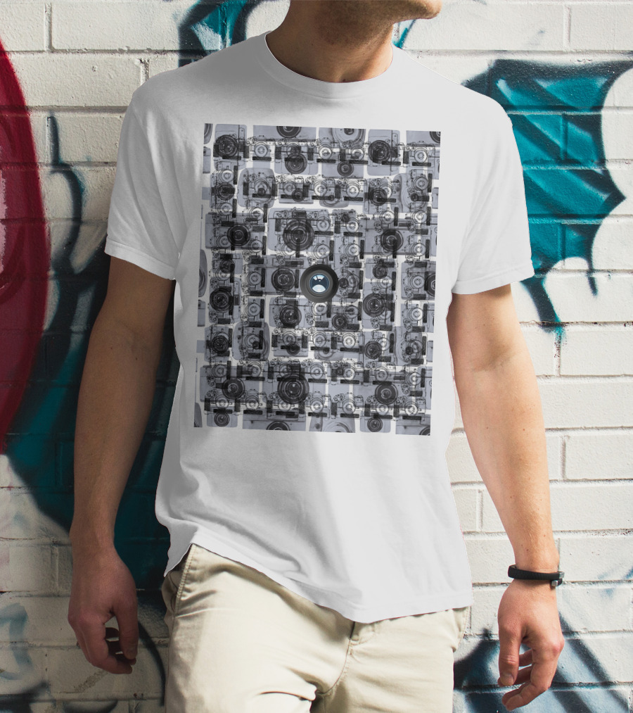 Camera Capture Memory Retro Collage T-Shirt