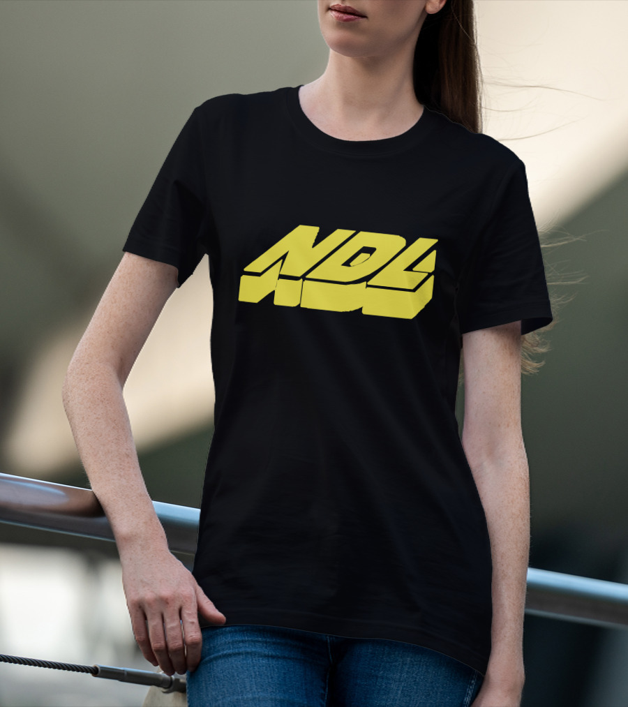 NDL Yellow Block Text Merchandise T-Shirt