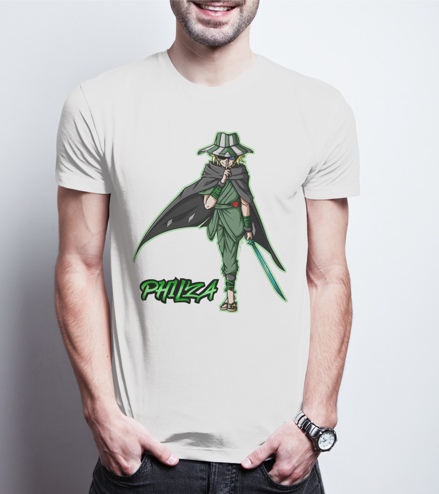 PH1LZA Ninja Warrior Style With Sword And Cloak T-Shirt