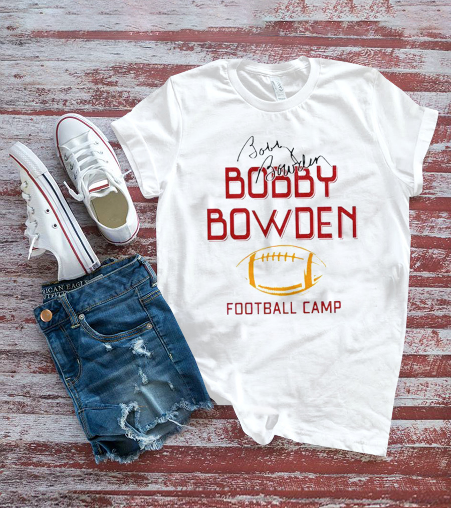 Bobby Bowden Football Camp With Autograph And Football T-Shirt