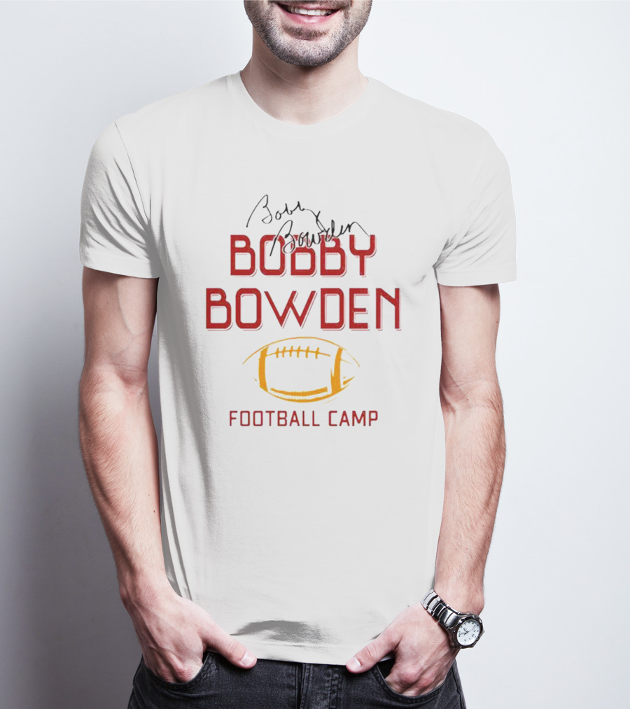 Bobby Bowden Football Camp With Autograph And Football T-Shirt