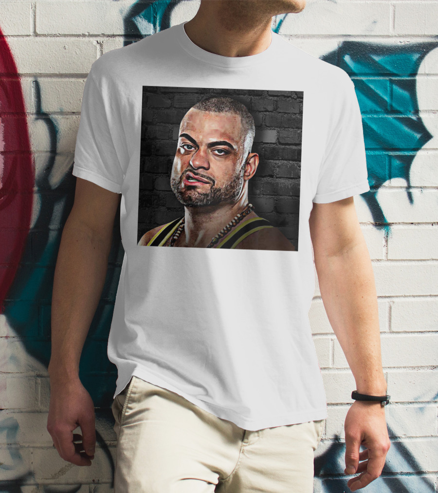 Eddie Kingston Brick Wall Background T-Shirt