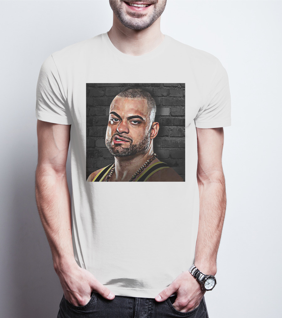 Eddie Kingston Brick Wall Background T-Shirt