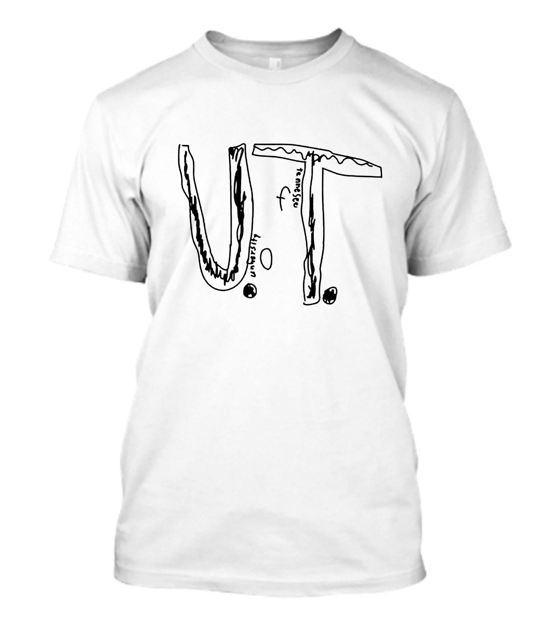 University Of Tennessee U.T. Made By Kid Drawing T-Shirt