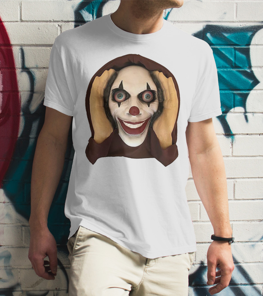 Spooky Clown IT Horror Mask T-Shirt