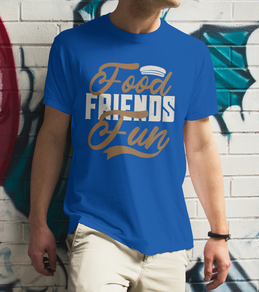Food Friends Fun Sailor Hat T-Shirt