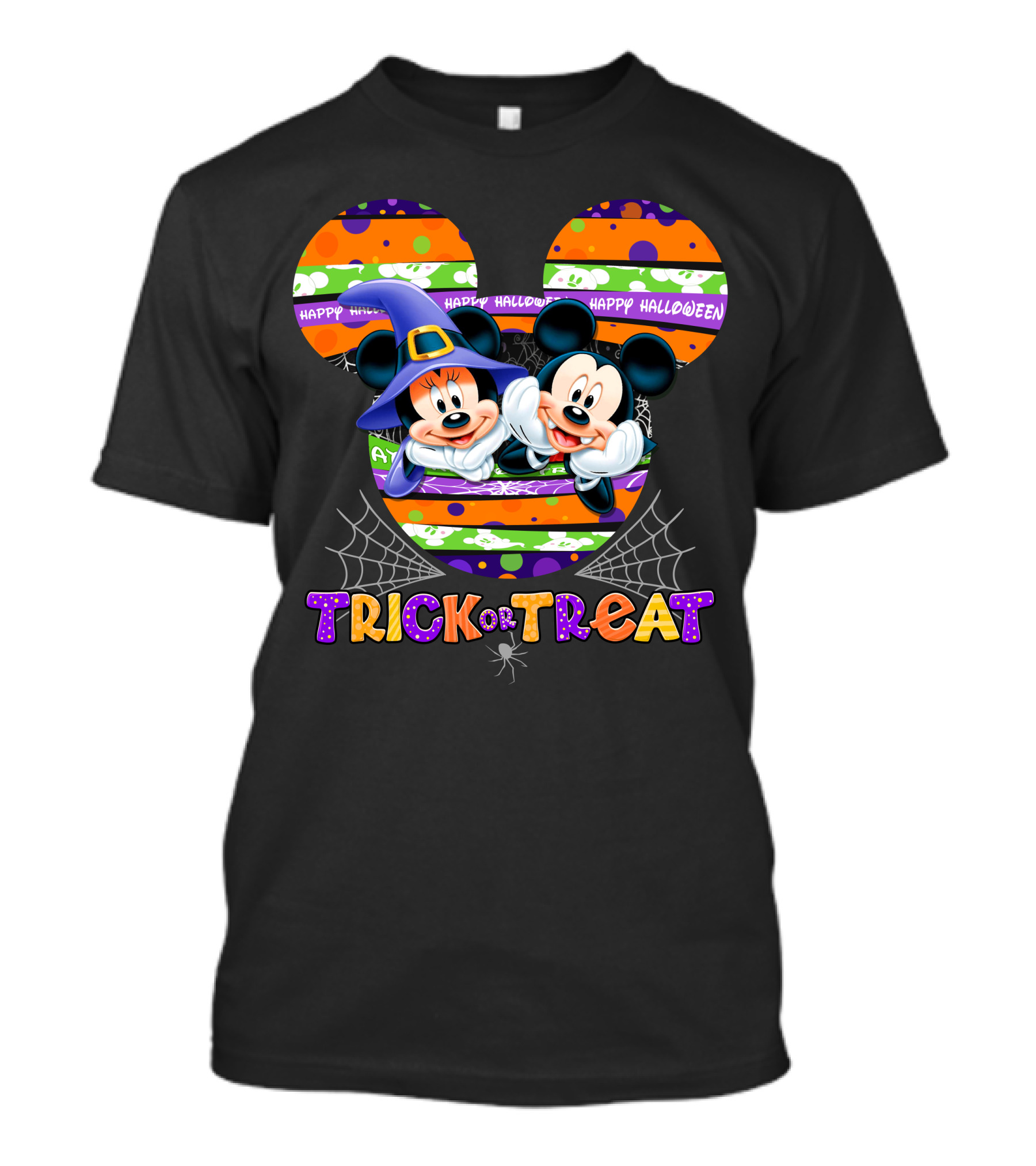 Happy Halloween Mickey And Minnie Trick Or Treat T-Shirt