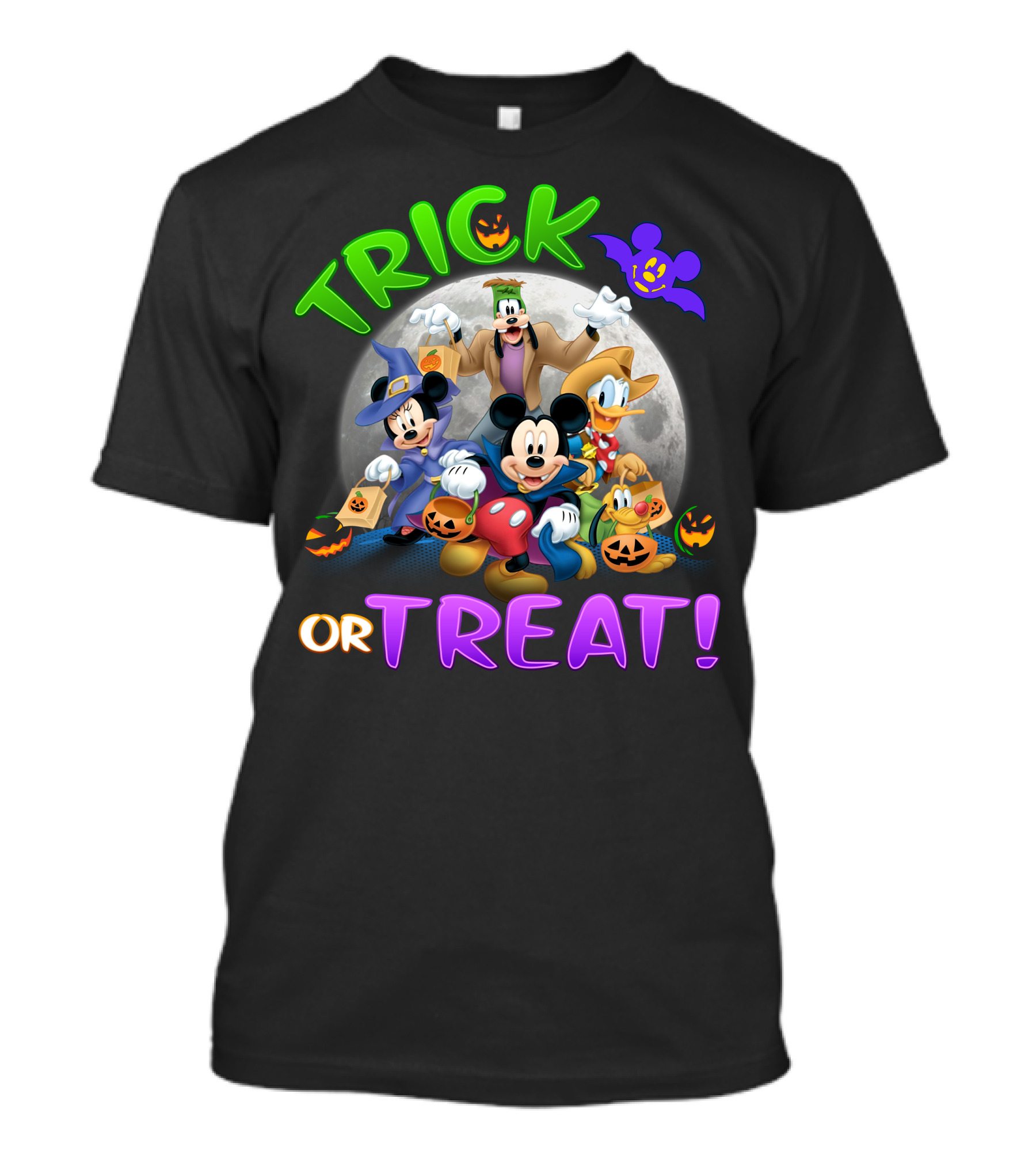 Mickey And Friends Trick Or Treat Halloween Moon Magic T-Shirt