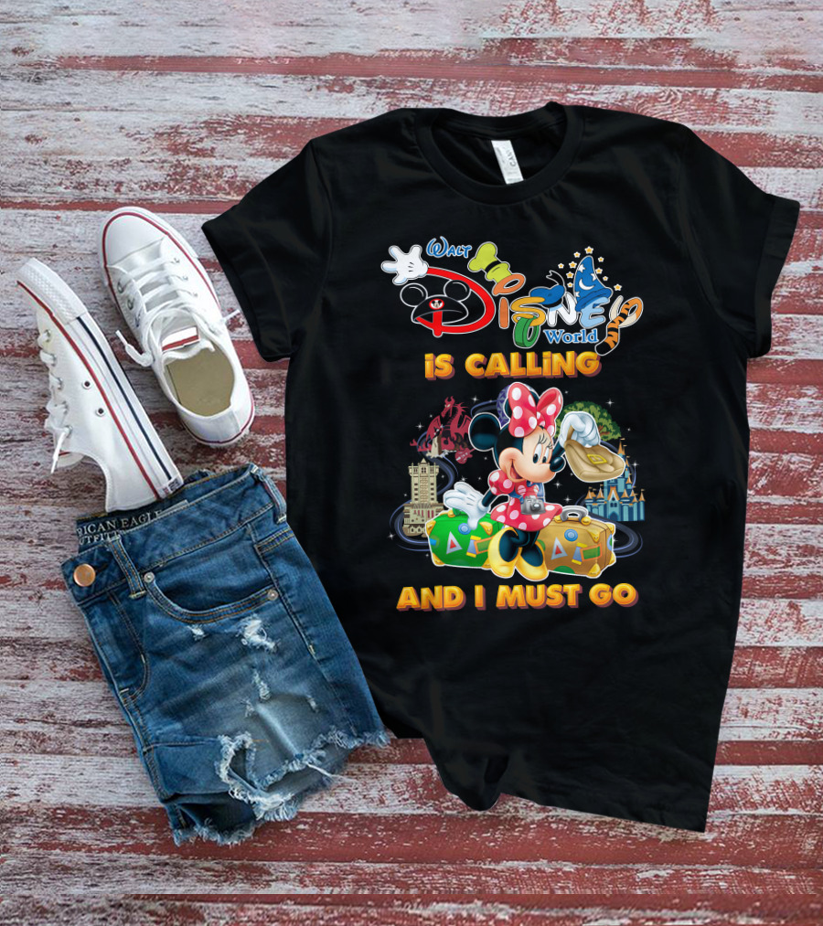 Walt Disney World Is Calling And I Must Go Minnie Luggage T-Shirt