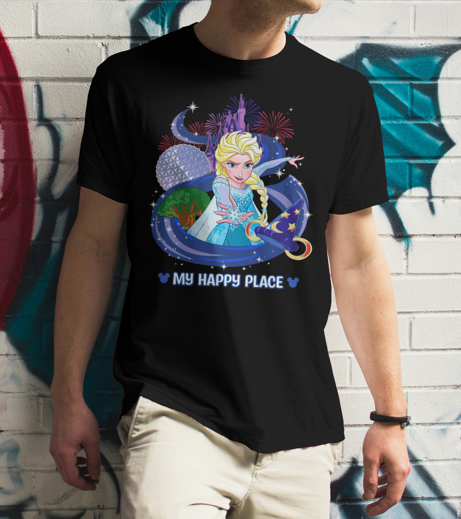 Elsa My Happy Place Disney Frozen Magic Fantasyland T-Shirt