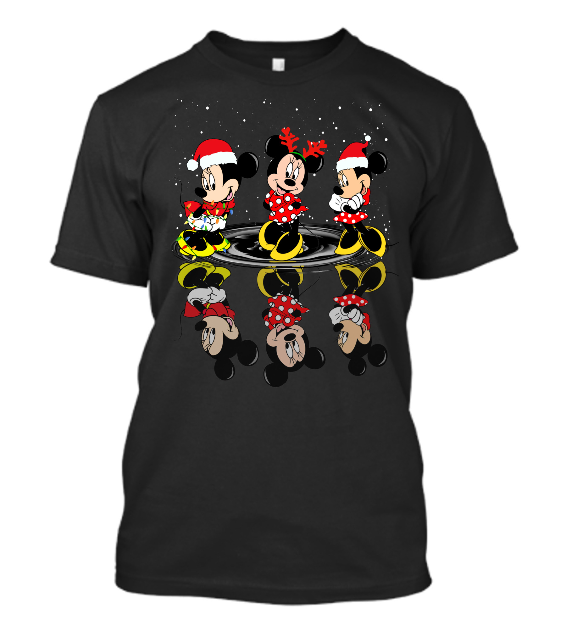 Holiday Mickey And Minnie Christmas Reflections T-Shirt
