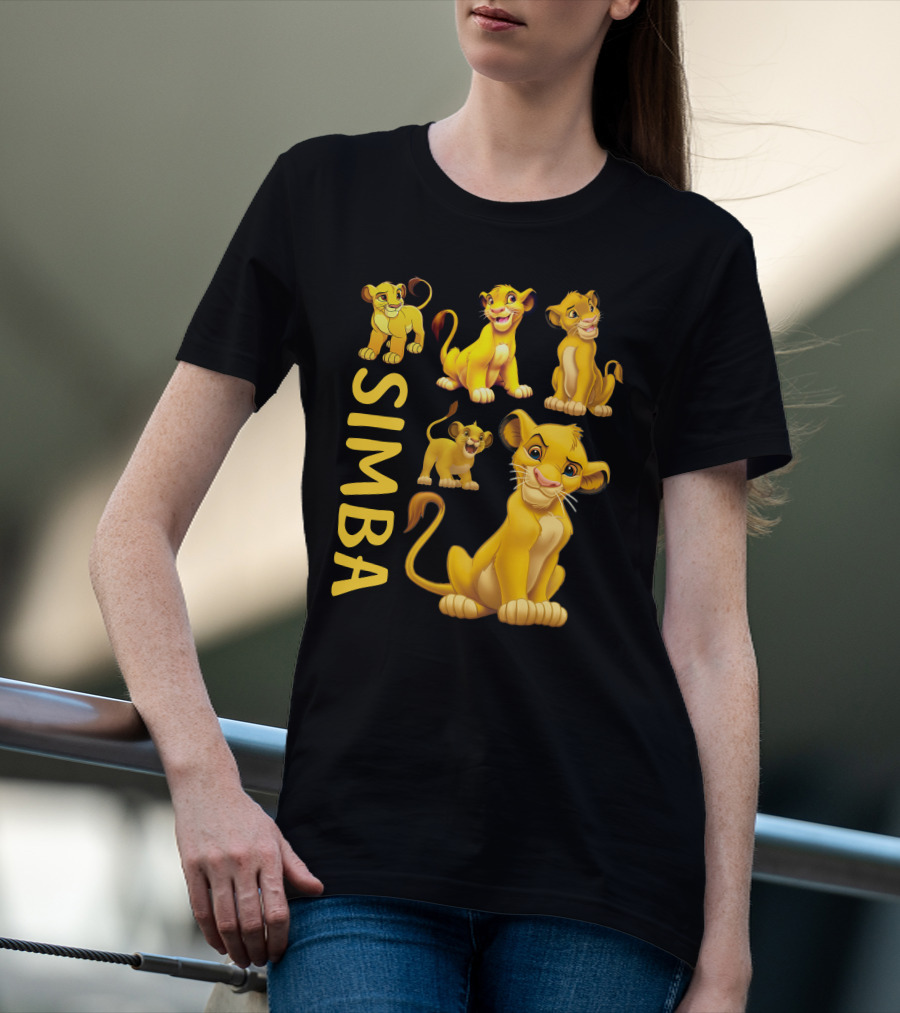 Simba Lion King Cartoon Characters T-Shirt