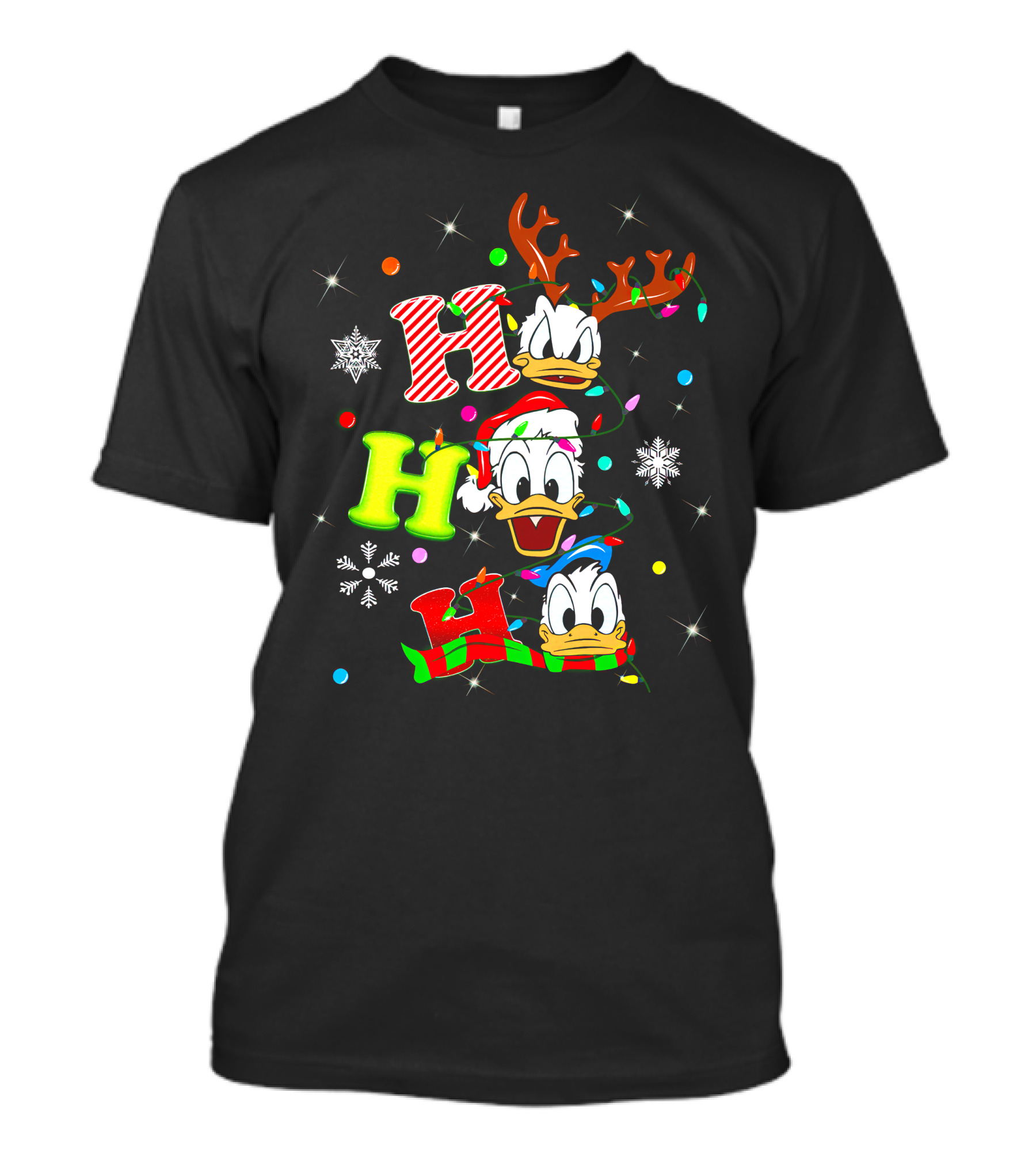 Ho Ho Ho Donald Duck Christmas Festive T-Shirt