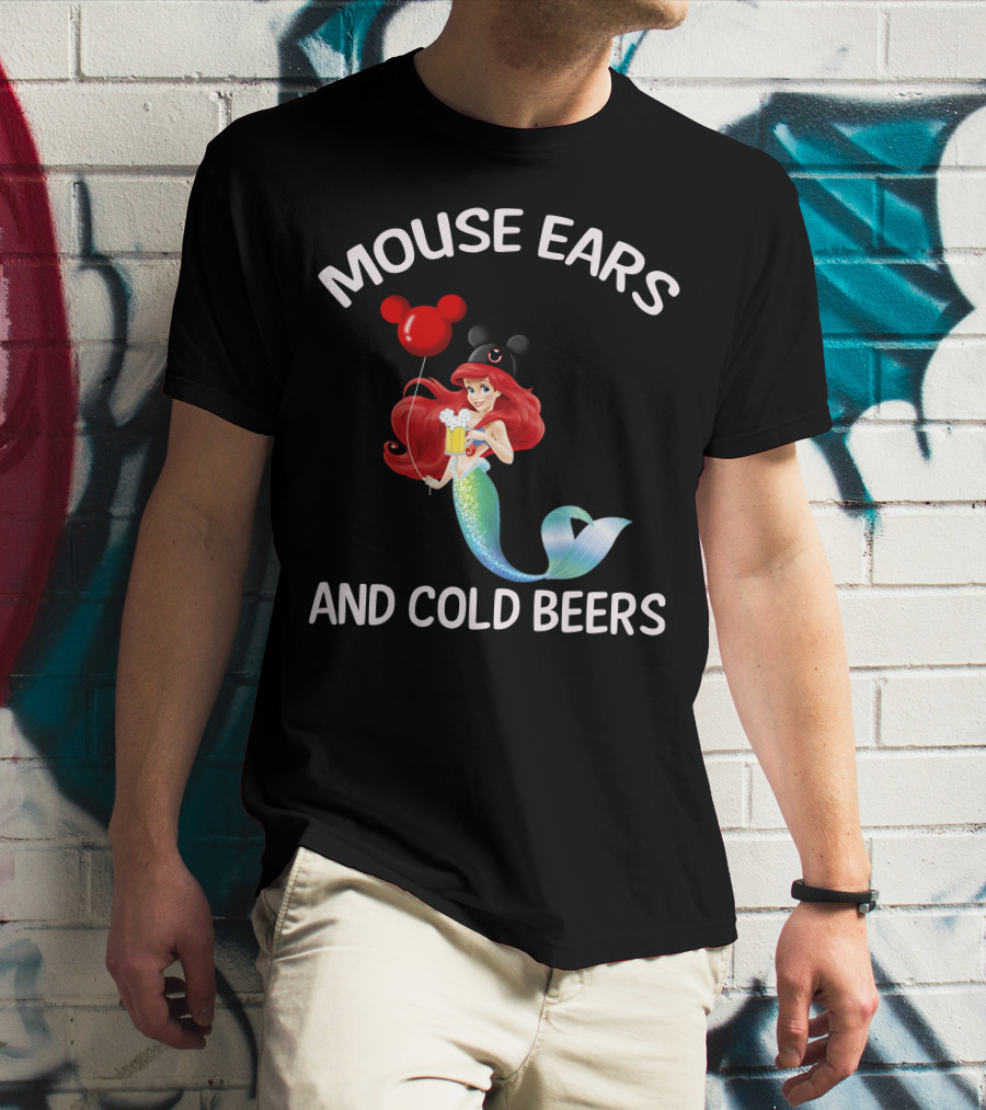 Mouse Ears And Cold Beers Ariel Balloon T-Shirt