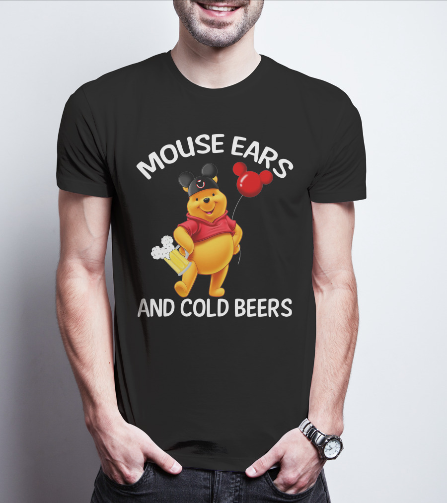 Mouse Ears And Cold Beers Balloon And Mug T-Shirt