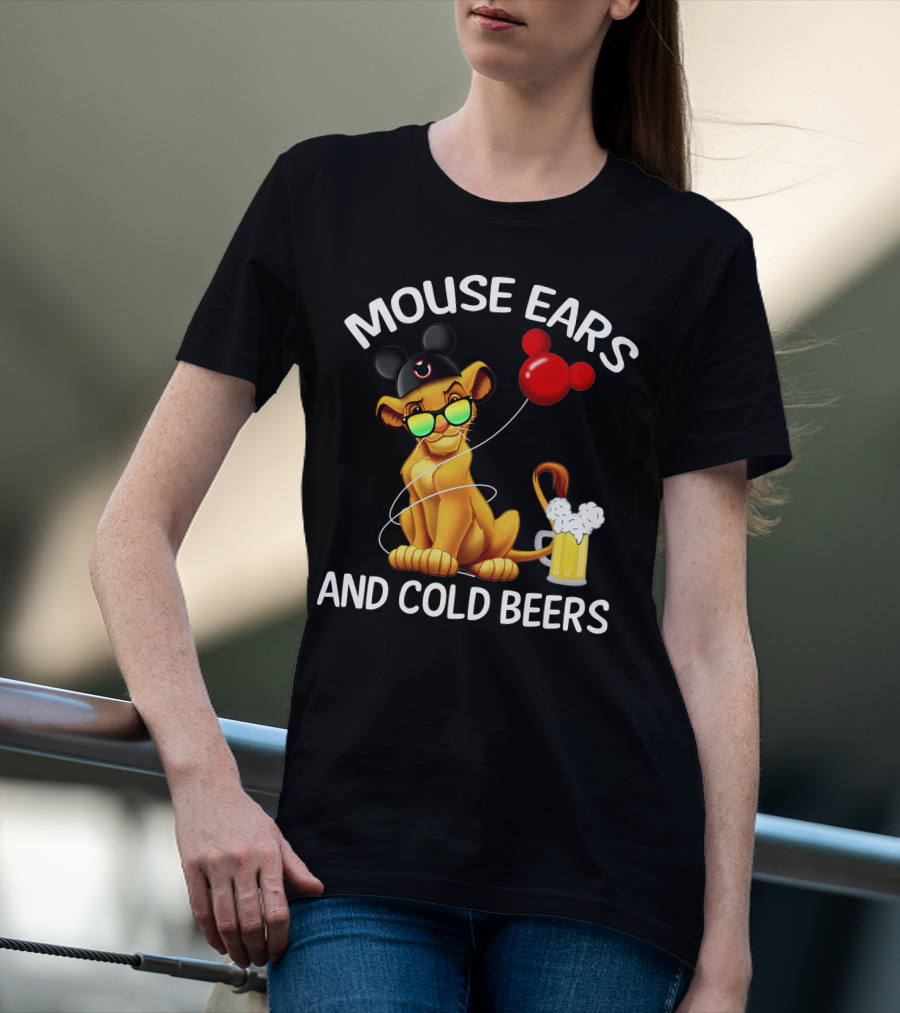 Mouse Ears And Cold Beers Simba Balloon T-Shirt