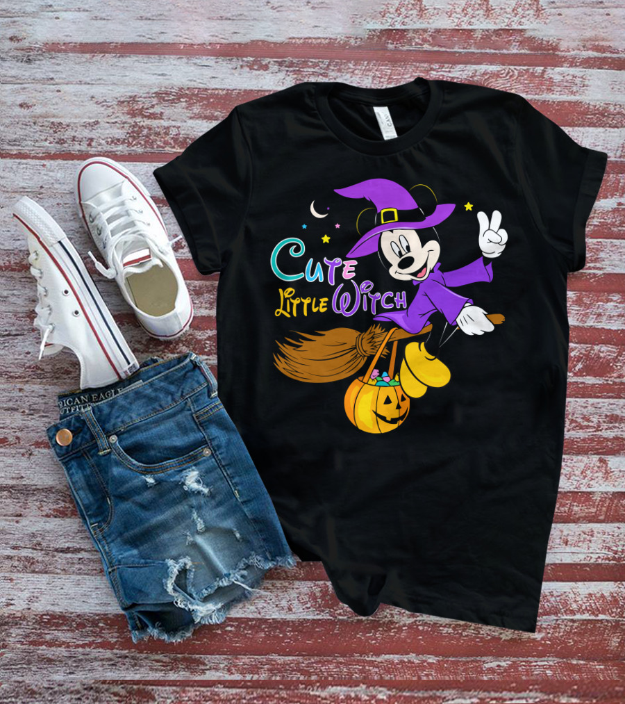 Cute Little Witch Halloween T-Shirt