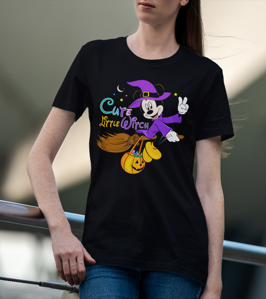 Cute Little Witch Halloween T-Shirt