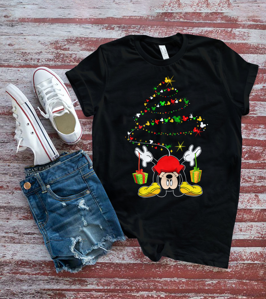 Merry Christmas 102 Holiday Cartoon Character Festive Tree T-Shirt
