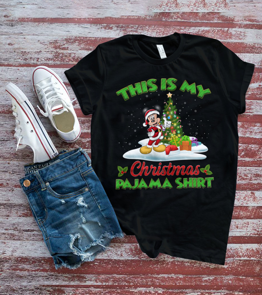 This Is My Christmas Pajama Shirt Mickey T-Shirt