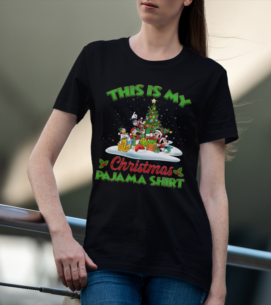 This Is My Christmas Pajama Shirt Mickey And Friend Christmas T-Shirt