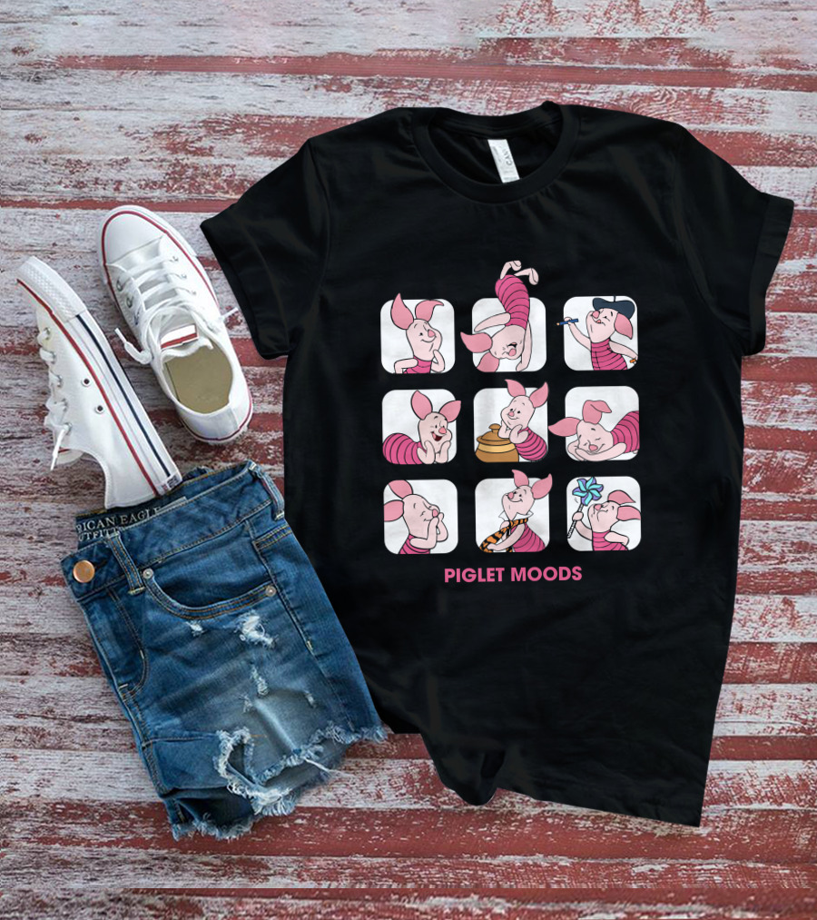 Piglet Moods Playful Expressions T-Shirt