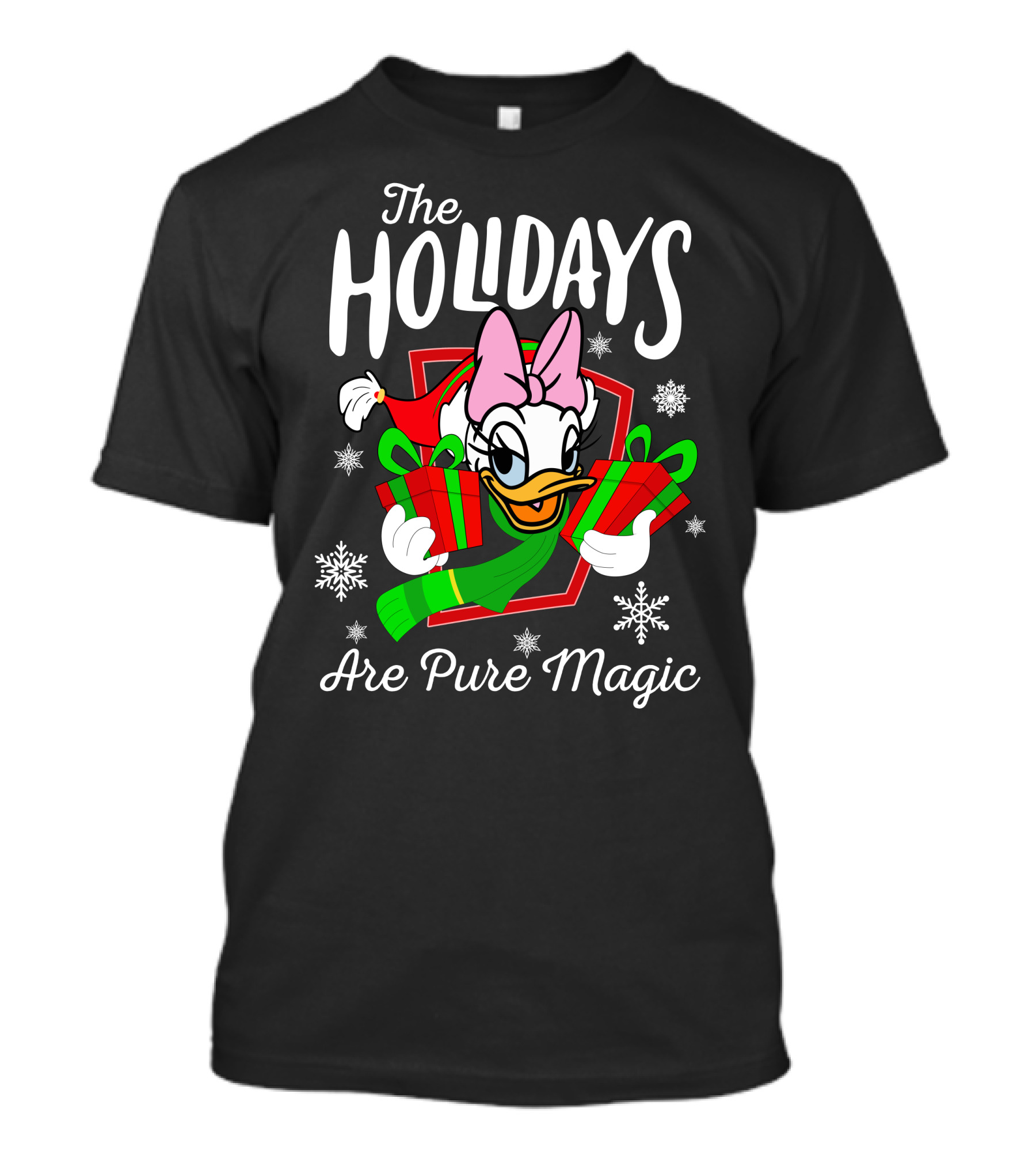 The Holidays Are Pure Magic Daisy Duck Christmas Snowflakes Gifts T-Shirt