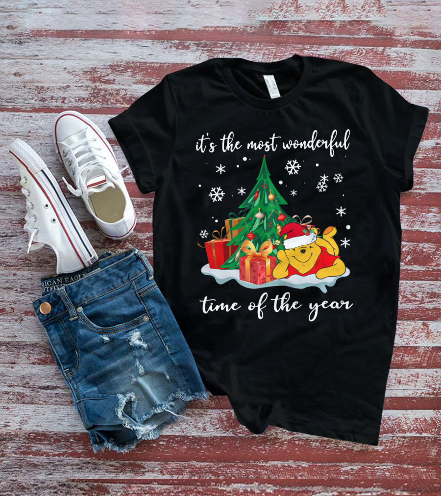 It's The Most Wonderful Time Of The Year Christmas Pooh T-Shirt