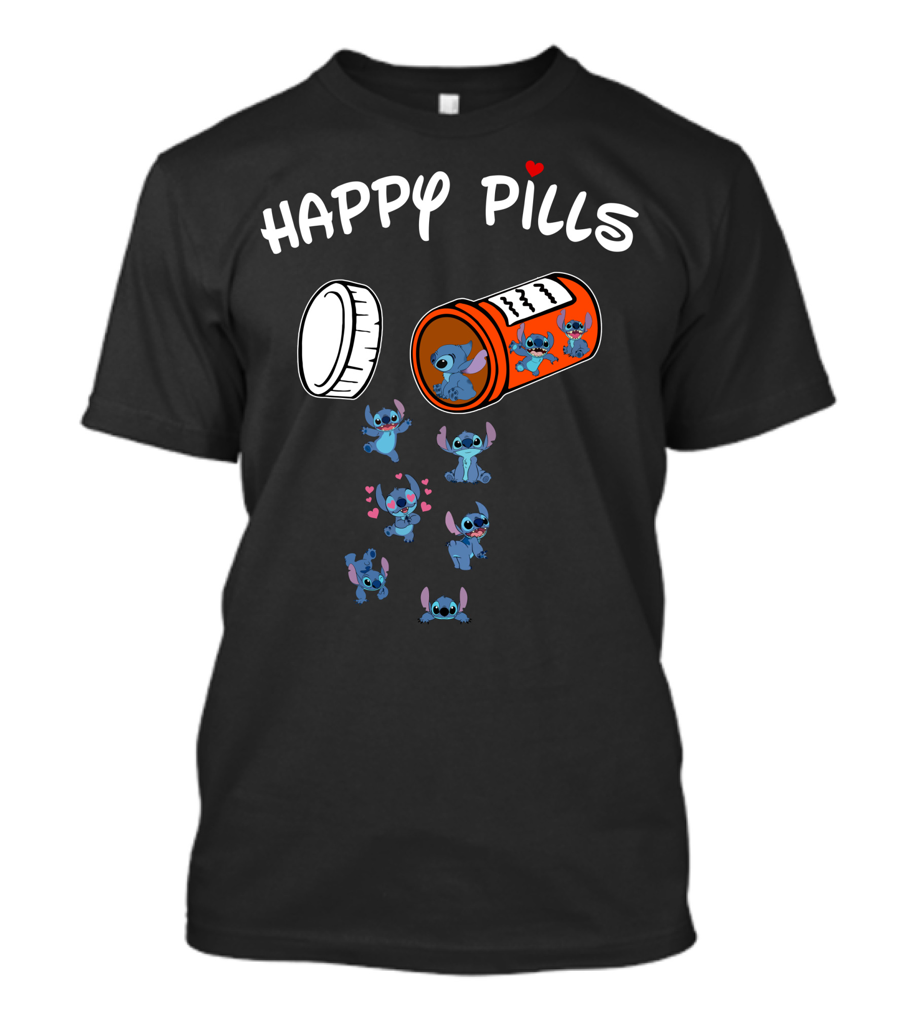 Happy Pills Stitch Capsule Fun Characters T-Shirt