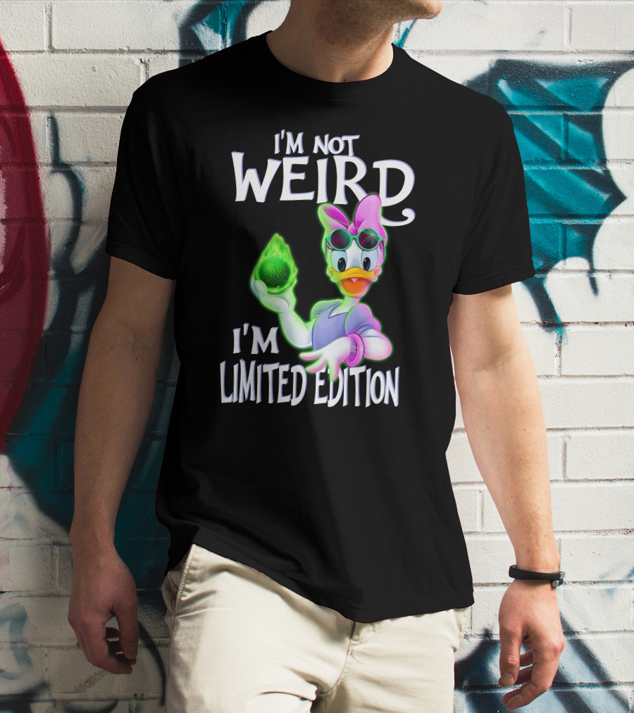 I'm Not Weird I'm Daisy Duck With Green Energy Sphere T-Shirt