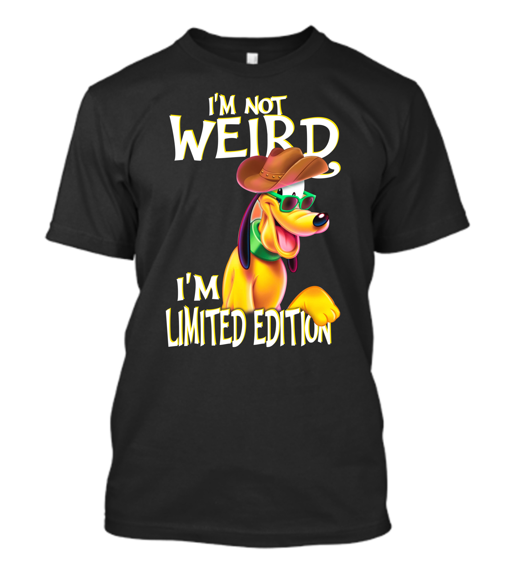 I'm Not Weird I'm Pluto Cowboy Hat Sunglasses T-Shirt