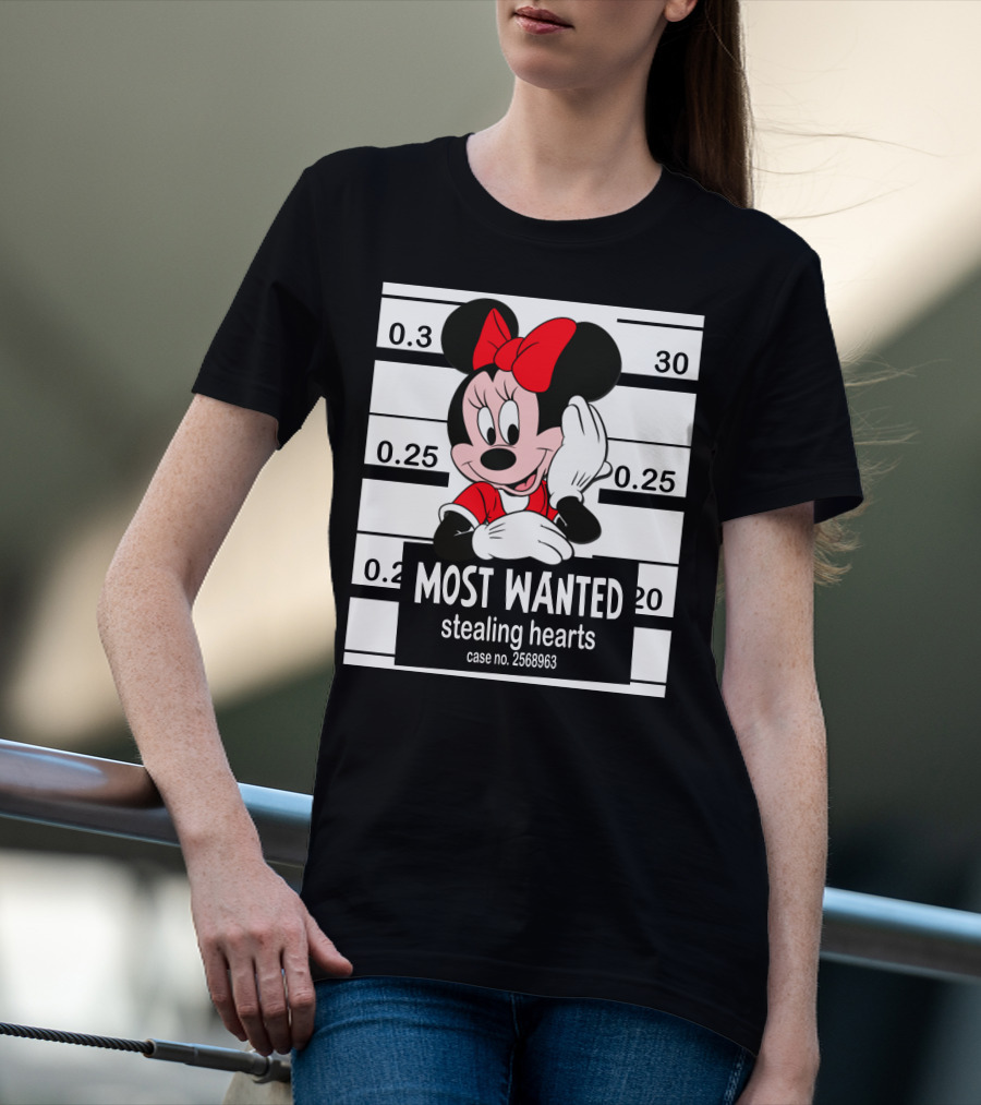 Minnie Most Wanted Stealing Hearts Case No. 2568963 T-Shirt