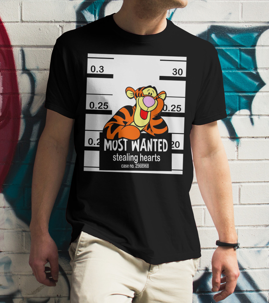 Most Wanted Tigger Stealing Hearts Case No. 2568968 T-Shirt