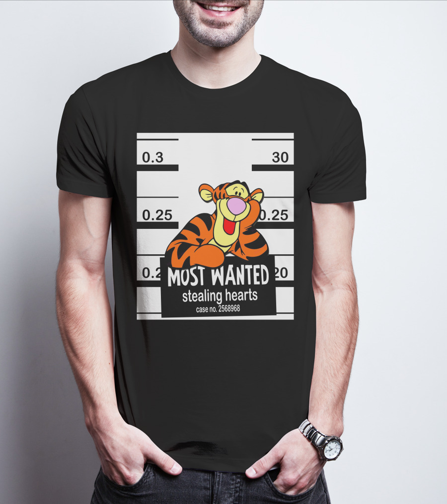 Most Wanted Tigger Stealing Hearts Case No. 2568968 T-Shirt