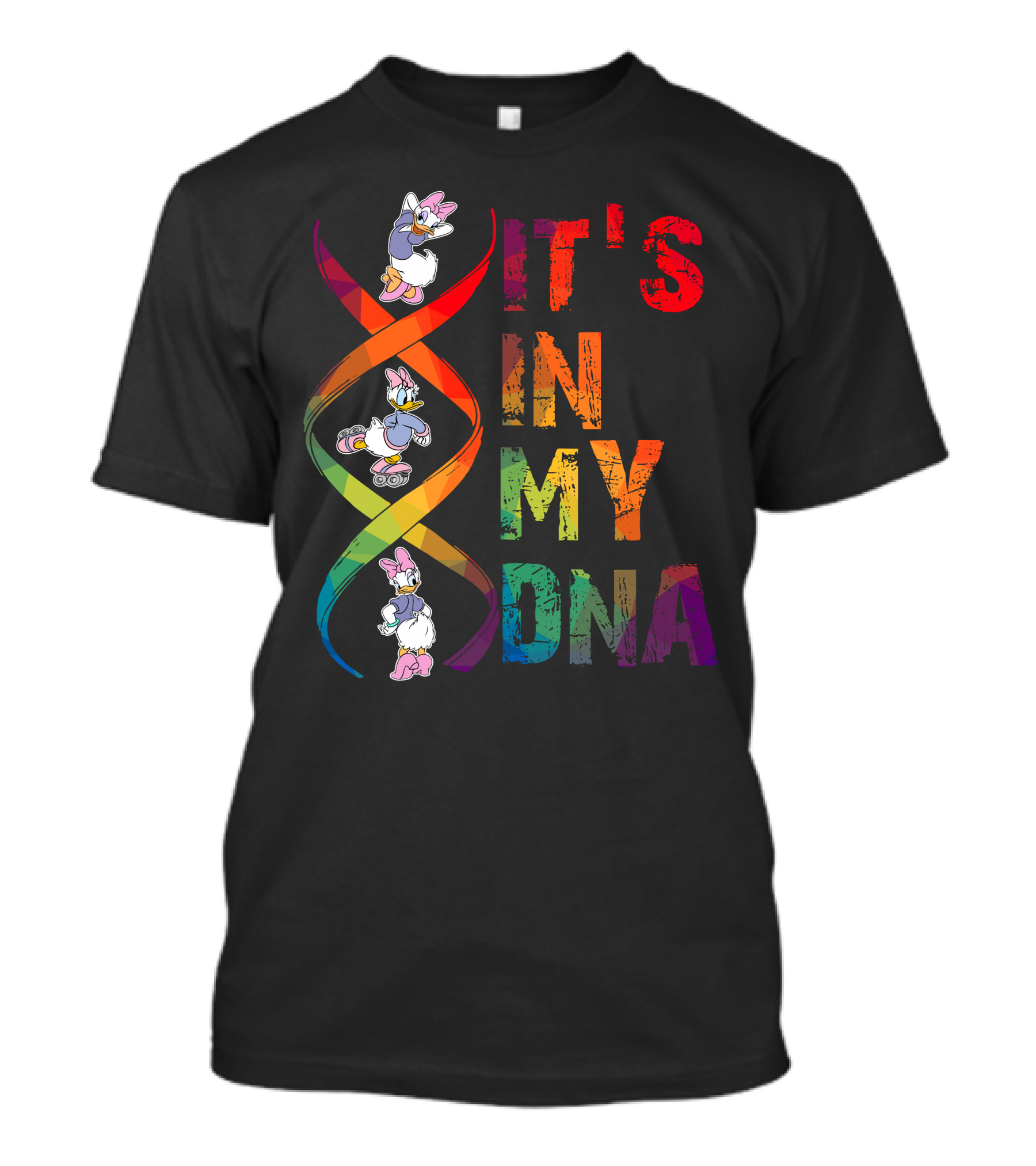 Daisy Duck It's In My Dna Rainbow Spiral T-Shirt