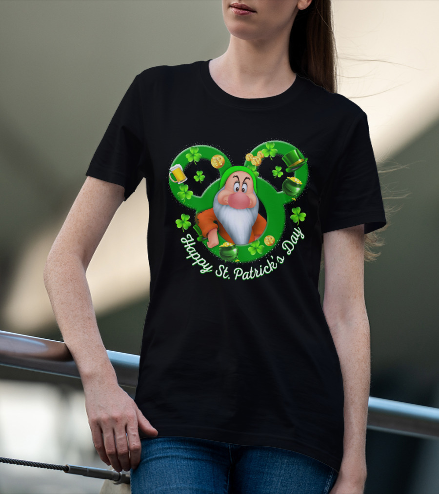 Happy St. Patrick's Day Grumpy Disney Holiday Celebration T-Shirt