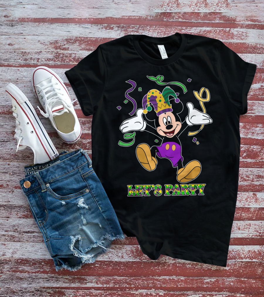Mickey Let's Party Mardi Gras Celebration T-Shirt
