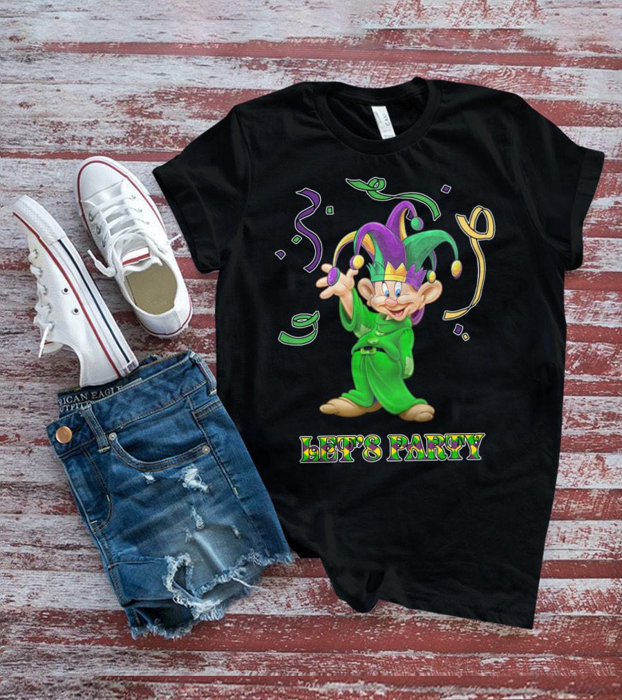 Dopey Let's Party Jester Outfit Celebration T-Shirt