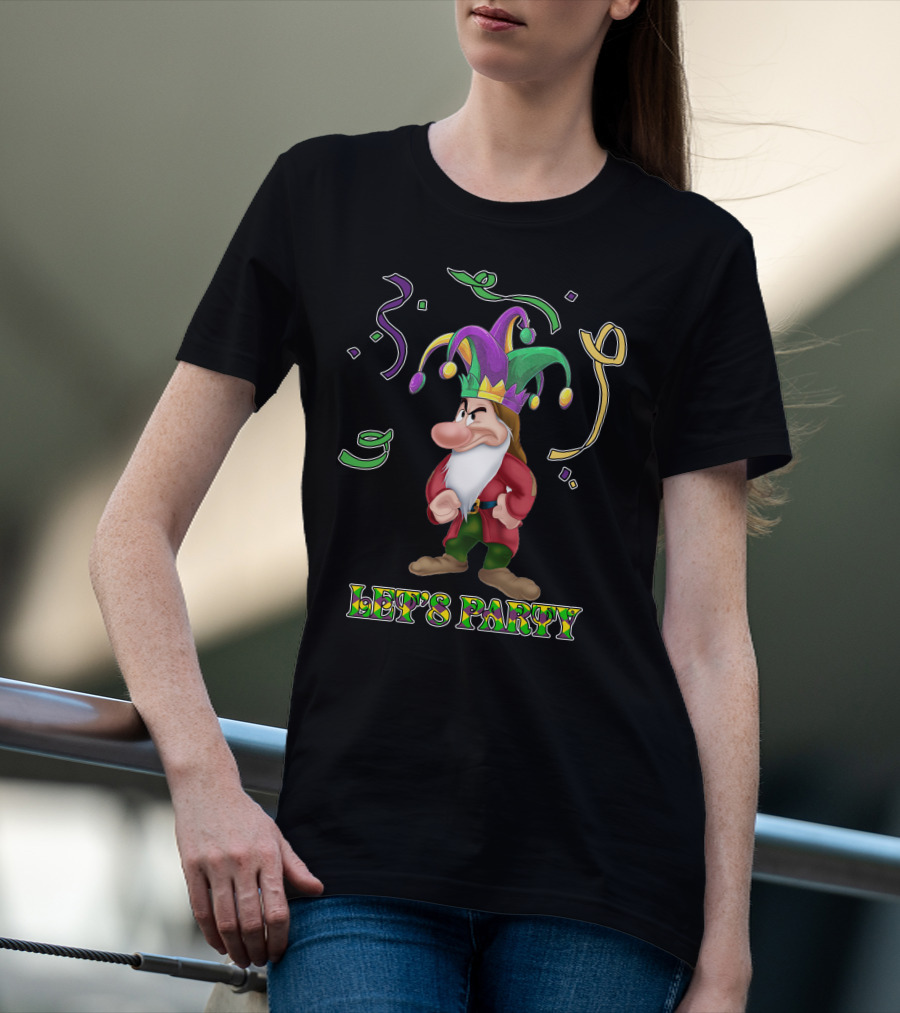 Grumpy Let's Party Jester Hat T-Shirt