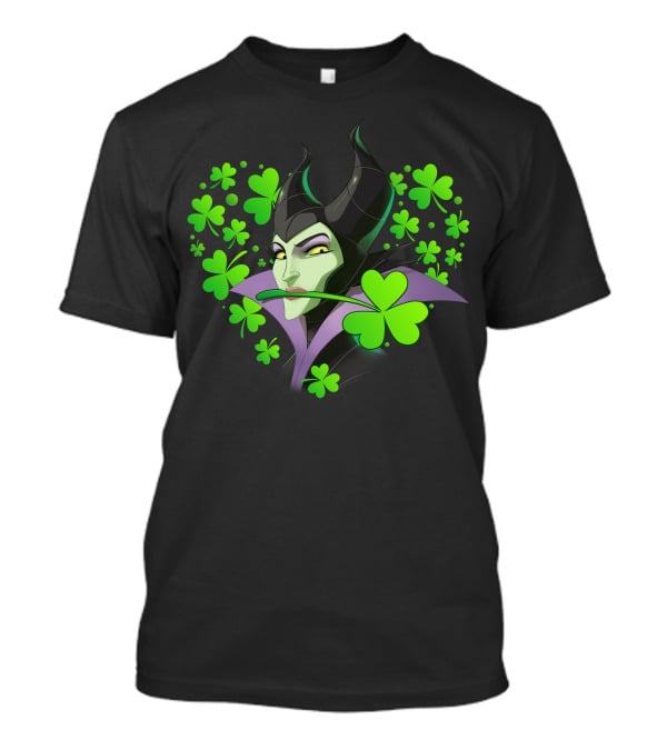 Maleficent Shamrock Heart T-Shirt
