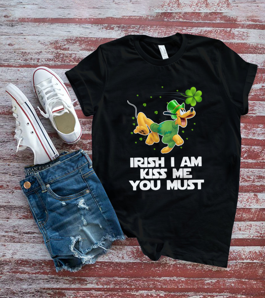 Irish I Am Kiss Me You Must Pluto St. Patrick's Day T-Shirt
