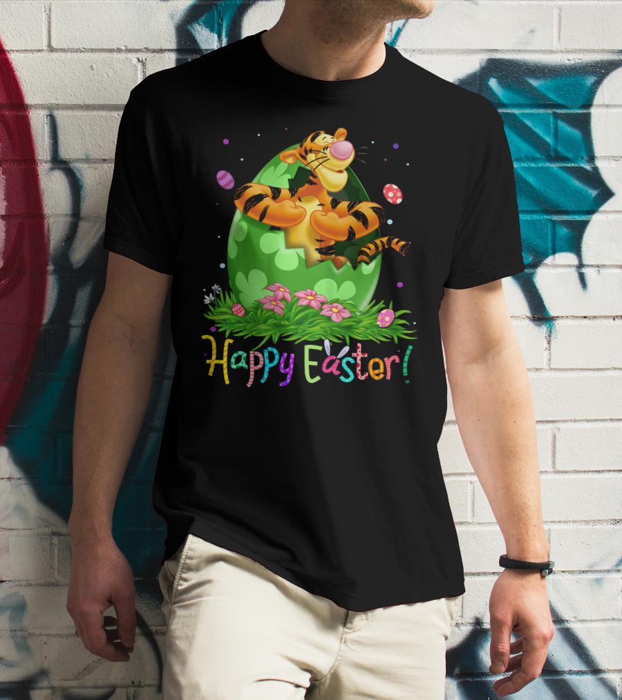 Tigger Happy Easter Egg Hunt Celebration T-Shirt