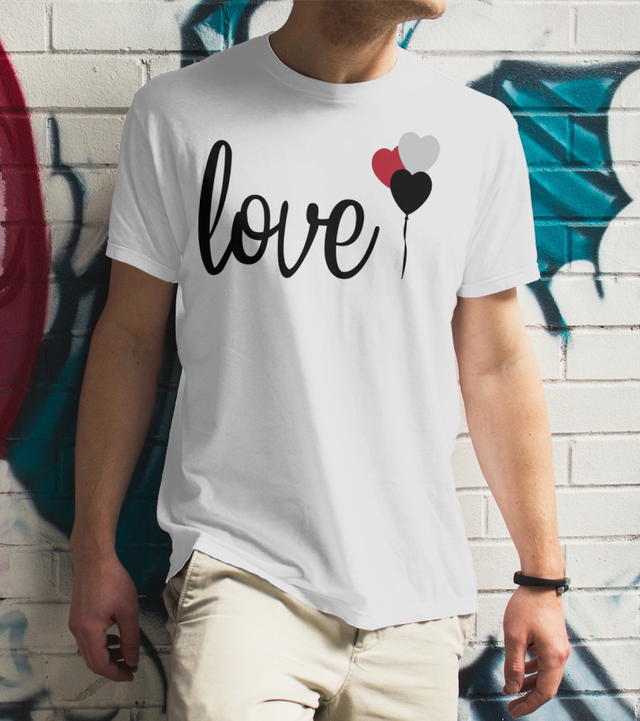 Love Heart Balloons T-Shirt