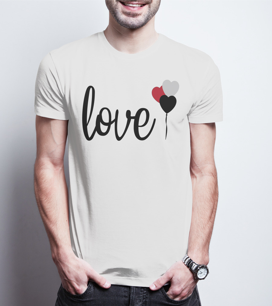 Love Heart Balloons T-Shirt